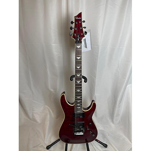 Schecter Guitar Research Used Schecter Guitar Research Omen Extreme 6 Floyd Rose Red Solid Body Electric Guitar Red