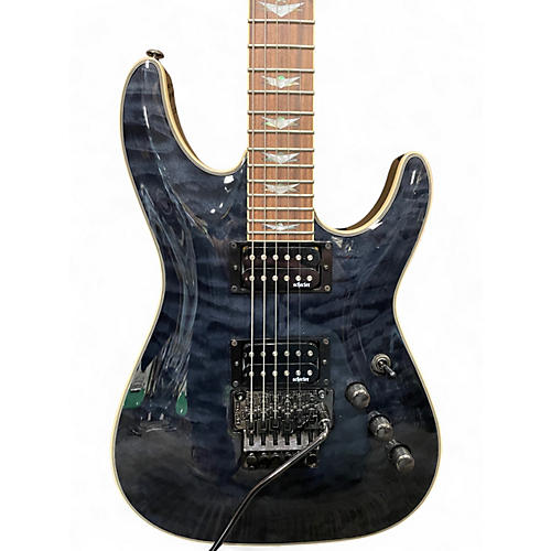 Used Schecter Guitar Research Omen Extreme 6 Floyd Rose Trans Black Solid Body Electric Guitar Trans Black