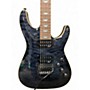 Used Schecter Guitar Research Omen Extreme 6 Floyd Rose Trans Black Solid Body Electric Guitar Trans Black