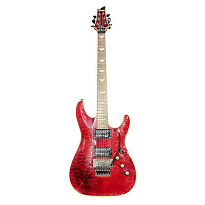 Schecter Guitar Research Used Schecter Guitar Research Omen Extreme 6 Floyd Rose Trans Red Solid Body Electric Guitar