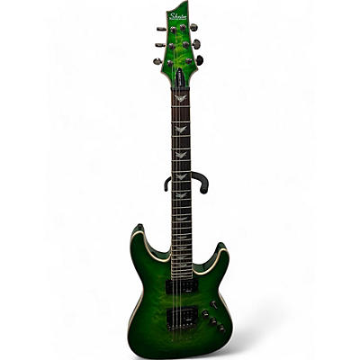 Schecter Guitar Research Used Schecter Guitar Research Omen Extreme 6 Green Solid Body Electric Guitar