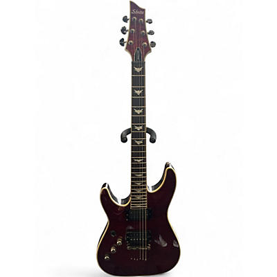 Used Schecter Guitar Research Omen Extreme 6 Left Handed Black Cherry Electric Guitar