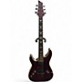 Used Schecter Guitar Research Omen Extreme 6 Left Handed Black Cherry Electric Guitar Black Cherry