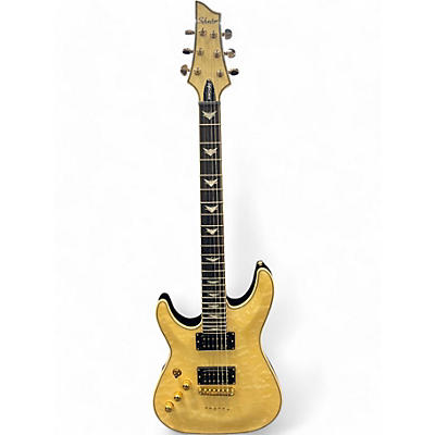 Used Schecter Guitar Research Omen Extreme 6 Left Handed Gloss Natural Electric Guitar