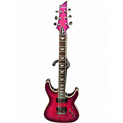 Used Schecter Guitar Research Omen Extreme 6 MAGENTA Solid Body Electric Guitar