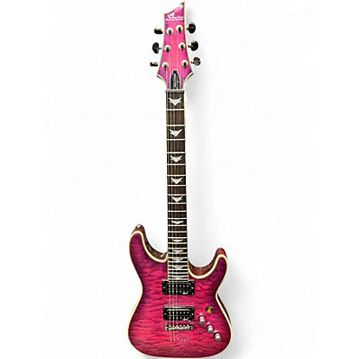 Used Schecter Guitar Research Omen Extreme 6 MAGENTA Solid Body Electric Guitar