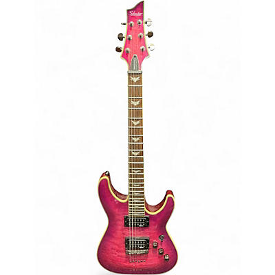 Used Schecter Guitar Research Omen Extreme 6 MAGENTA Solid Body Electric Guitar