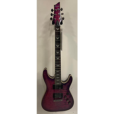 Schecter Guitar Research Used Schecter Guitar Research Omen Extreme 6 Magenta Solid Body Electric Guitar