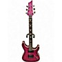 Used Schecter Guitar Research Omen Extreme 6 Magenta Solid Body Electric Guitar Magenta