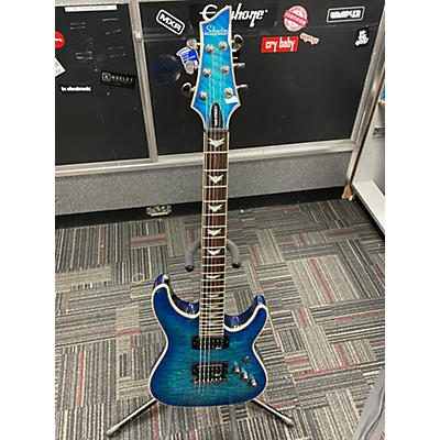 Schecter Guitar Research Used Schecter Guitar Research Omen Extreme 6 Ocean Blue Burst Solid Body Electric Guitar