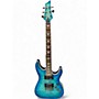 Used Schecter Guitar Research Used Schecter Guitar Research Omen Extreme 6 Ocean Blue Burst Solid Body Electric Guitar Ocean Blue Burst