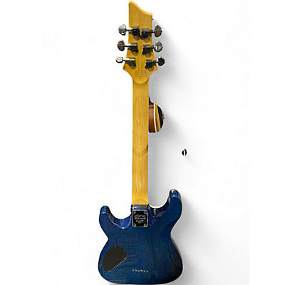 Schecter Guitar Research Used Schecter Guitar Research Omen Extreme 6 Ocean Blue Burst Solid Body Electric Guitar