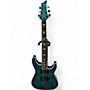 Used Schecter Guitar Research Omen Extreme 6 Ocean Blue Burst Solid Body Electric Guitar Ocean Blue Burst