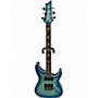 Used Schecter Guitar Research Omen Extreme 6 Ocean Blue Burst Solid Body Electric Guitar Ocean Blue Burst
