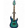 Used Schecter Guitar Research Omen Extreme 6 Ocean Blue Burst Solid Body Electric Guitar Ocean Blue Burst