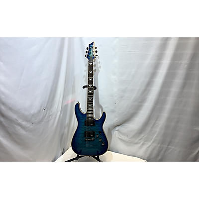 Schecter Guitar Research Used Schecter Guitar Research Omen Extreme 6 Ocean Blue Solid Body Electric Guitar