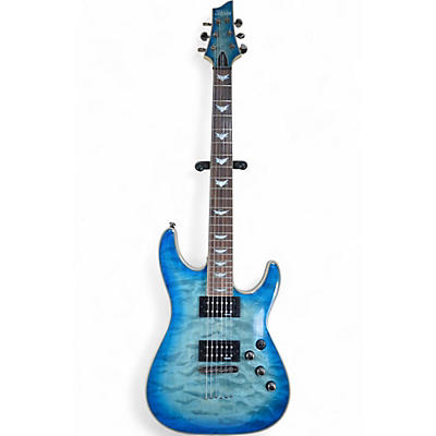 Schecter Guitar Research Used Schecter Guitar Research Omen Extreme 6 Ocean Blue Solid Body Electric Guitar