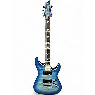 Used Schecter Guitar Research Omen Extreme 6 Ocean Blue Solid Body Electric Guitar