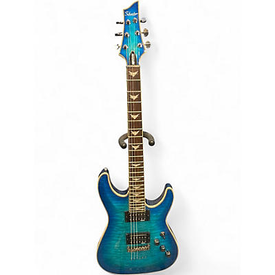 Used Schecter Guitar Research Omen Extreme 6 Ocean Turquoise Solid Body Electric Guitar