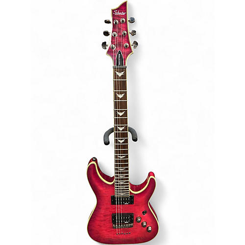 Used Schecter Guitar Research Omen Extreme 6 PINK BURST Solid Body Electric Guitar PINK BURST