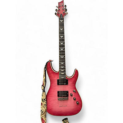 Schecter Guitar Research Used Schecter Guitar Research Omen Extreme 6 Pink Solid Body Electric Guitar