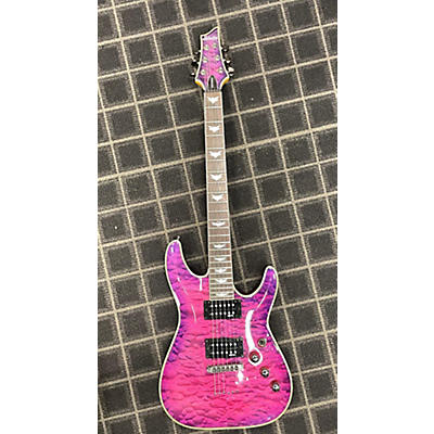 Schecter Guitar Research Used Schecter Guitar Research Omen Extreme 6 Pink Solid Body Electric Guitar