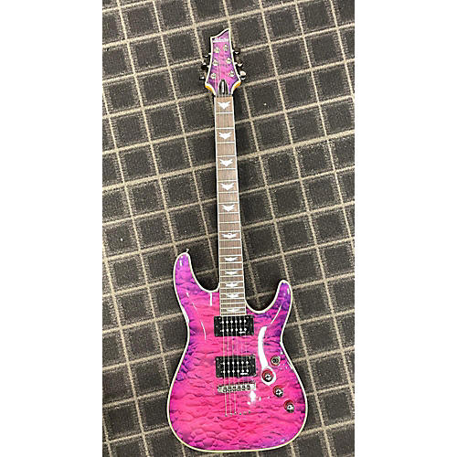 Schecter Guitar Research Used Schecter Guitar Research Omen Extreme 6 Pink Solid Body Electric Guitar Pink