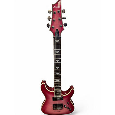 Used Schecter Guitar Research Omen Extreme 6 Pink Solid Body Electric Guitar