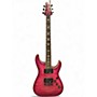 Used Schecter Guitar Research Omen Extreme 6 Pink Solid Body Electric Guitar Pink