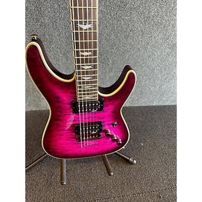 Schecter Guitar Research Used Schecter Guitar Research Omen Extreme 6 Purple Solid Body Electric Guitar