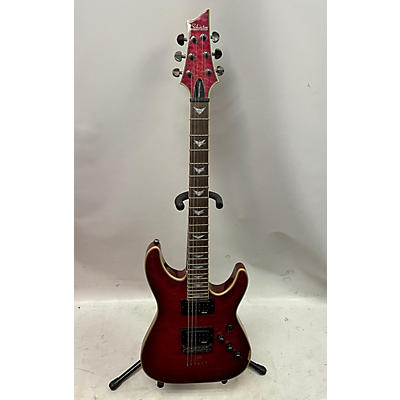 Schecter Guitar Research Used Schecter Guitar Research Omen Extreme 6 Purple Solid Body Electric Guitar