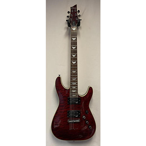 Schecter Guitar Research Used Schecter Guitar Research Omen Extreme 6 Red Solid Body Electric Guitar Red