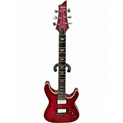 Used Schecter Guitar Research Omen Extreme-6 Shocking Pink Solid Body Electric Guitar