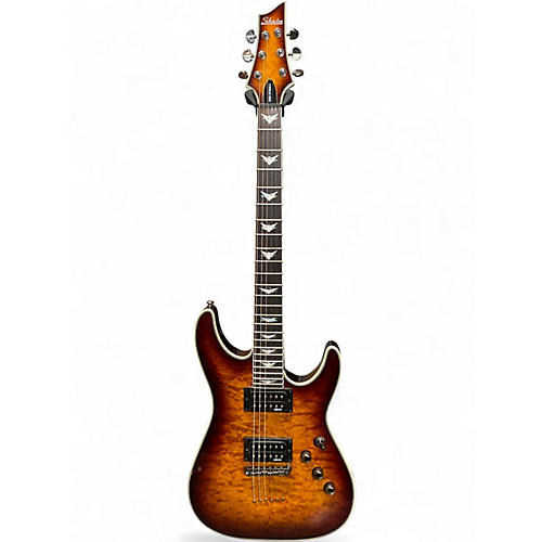 Used Schecter Guitar Research Omen Extreme 6 Tobacco Burst Solid Body Electric Guitar Tobacco Burst
