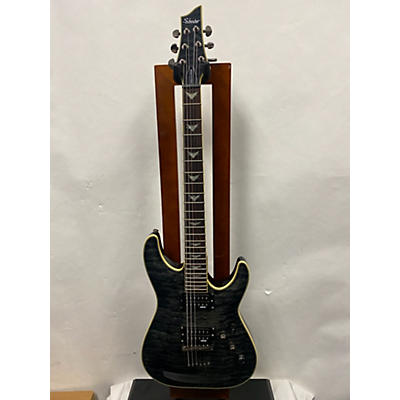 Schecter Guitar Research Used Schecter Guitar Research Omen Extreme 6 Trans Black Solid Body Electric Guitar