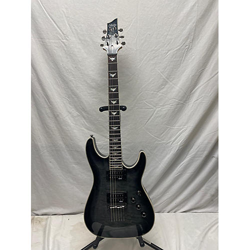 Schecter Guitar Research Used Schecter Guitar Research Omen Extreme 6 Trans Black Solid Body Electric Guitar Trans Black