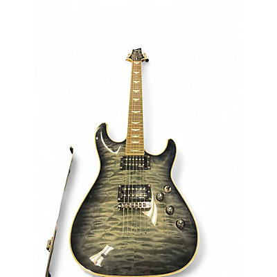 Used Schecter Guitar Research Omen Extreme 6 Trans Black Solid Body Electric Guitar