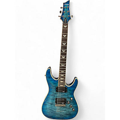 Schecter Guitar Research Used Schecter Guitar Research Omen Extreme 6 Trans Blue Solid Body Electric Guitar