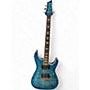 Used Schecter Guitar Research Used Schecter Guitar Research Omen Extreme 6 Trans Blue Solid Body Electric Guitar Trans Blue