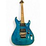 Used Schecter Guitar Research Omen Extreme 6 Trans Blue Solid Body Electric Guitar Trans Blue