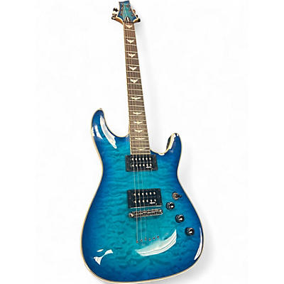 Used Schecter Guitar Research Omen Extreme 6 Trans Blue Solid Body Electric Guitar