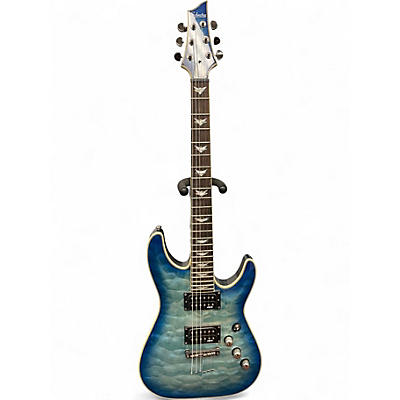 Used Schecter Guitar Research Omen Extreme 6 Trans Blue Solid Body Electric Guitar