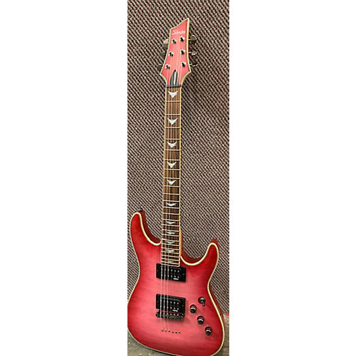 Schecter Guitar Research Used Schecter Guitar Research Omen Extreme 6 Trans Hot Pink Burst Solid Body Electric Guitar Trans Hot Pink Burst