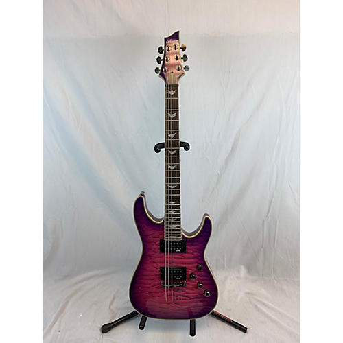 Schecter Guitar Research Used Schecter Guitar Research Omen Extreme 6 Trans Purple Solid Body Electric Guitar Trans Purple