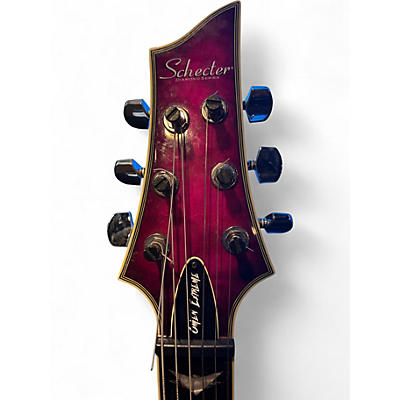 Used Schecter Guitar Research Omen Extreme 6 Trans Purple Solid Body Electric Guitar