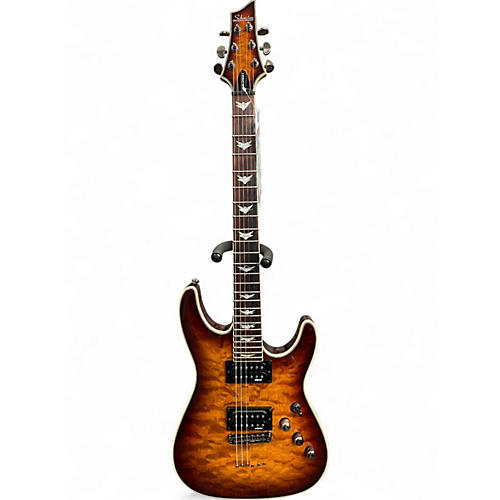 Used Schecter Guitar Research Omen Extreme 6 Vintage Sunburst Solid Body Electric Guitar Vintage Sunburst