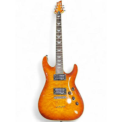 Used Schecter Guitar Research Omen Extreme 6 amber sunburst Solid Body Electric Guitar