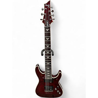 Used Schecter Guitar Research Omen Extreme 7 Cherry Solid Body Electric Guitar