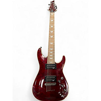 Used Schecter Guitar Research Omen Extreme 7 RED Solid Body Electric Guitar