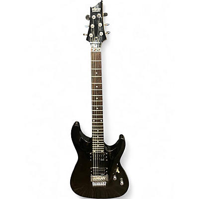 Used Schecter Guitar Research Omen Floyd Rose Black Onyx Solid Body Electric Guitar